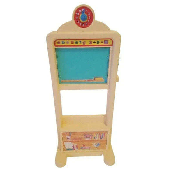 1990's Barbie Classroom Talking Chalkboard w/Desks - Picture 2 of 6